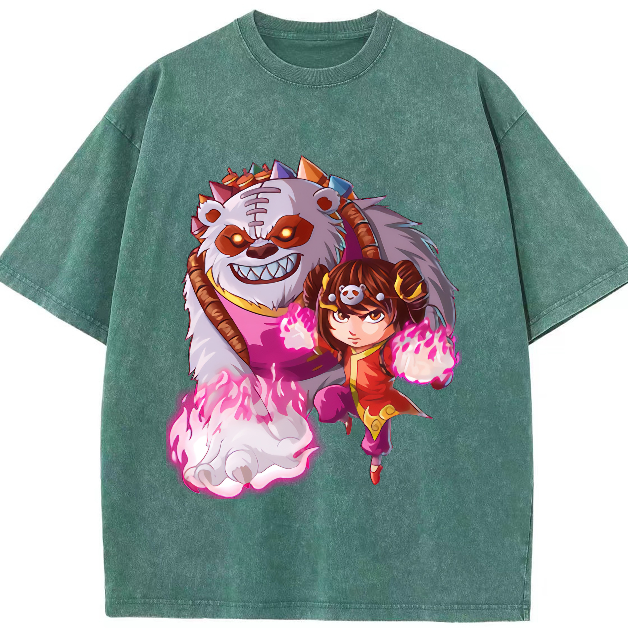 リーグ・オブ・レジェンド League of Legends LOL 綿100% ヴィンテージ風 半袖Tシャツ（フロントプリント）